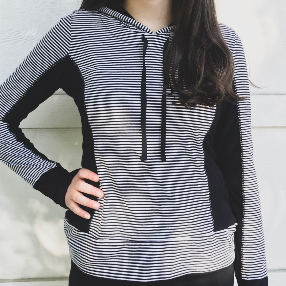 Striped Athletic Hoodie